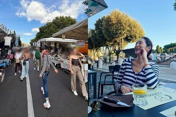 Kim Hye-soo drinks beer on the streets of Italy—Lee Jung-hyun: "Are you a college student?"