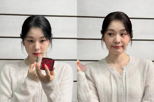 Kim Yuna khoe nhan sắc thanh lịch khi đang trang điểm