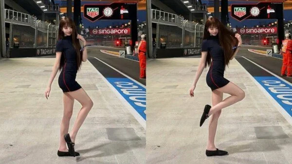 IVE's Jang Wonyoung, these proportions while wearing flats? — Jung Hae-in and G-Dragon 'like'