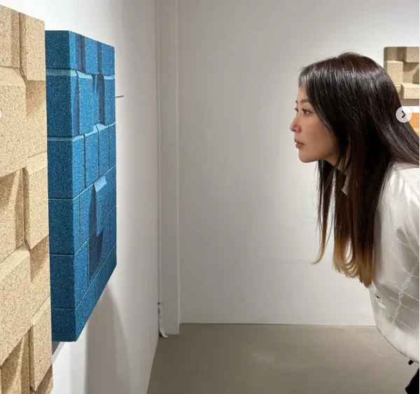 Kim Hee-sun, who was once just beautiful, completes her charm at an art museum at age 50