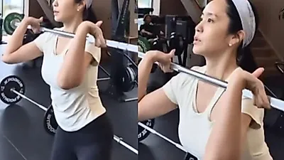 Park Ji-yoon credits consistent exercise for receiving 100 compliments in Busan
