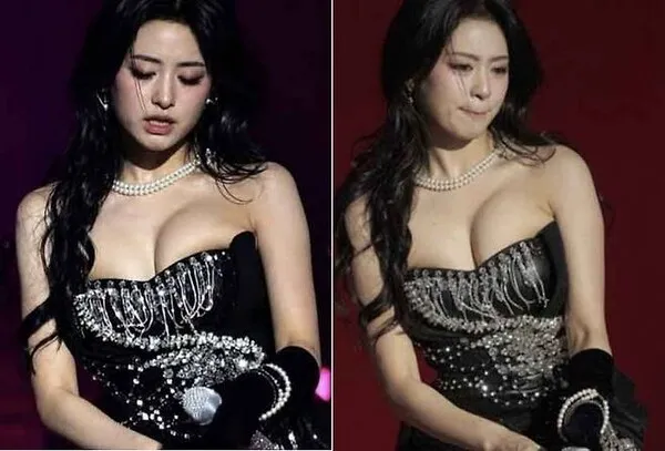 Ahyeon (BABYMONSTER) gây tranh cãi với trang phục tube top suốt buổi biểu diễn