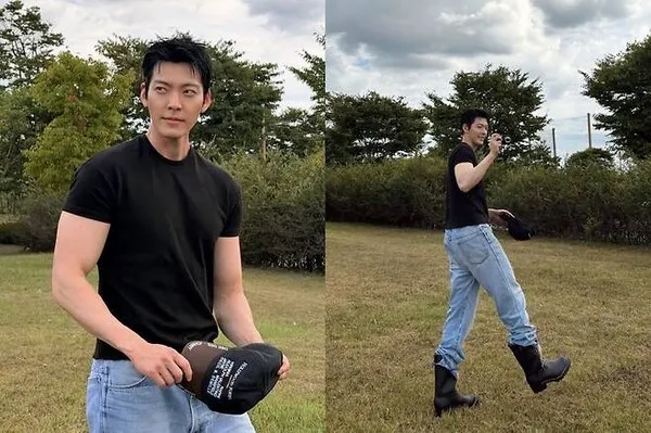 キム・ウビン、広い肩と逞しい腕の筋肉「シン・ミナ、見てるか?」
